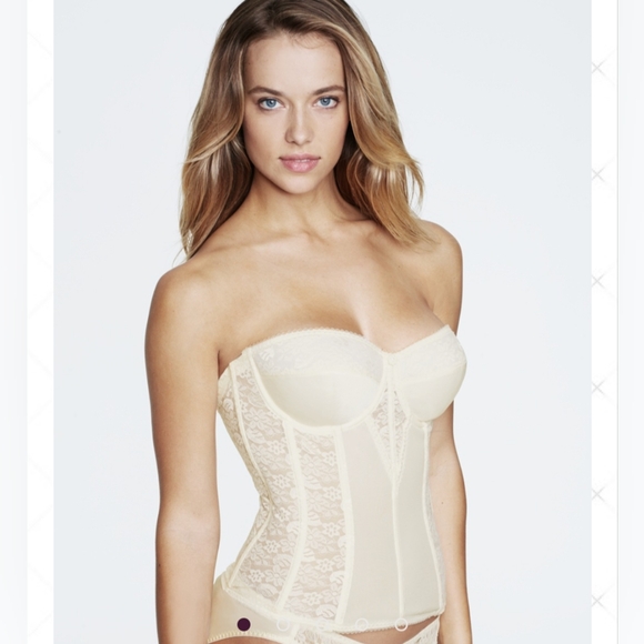 Dominique Other - Dominique 38D Colette Corset Bridal Bra Bustier Ivory NWT